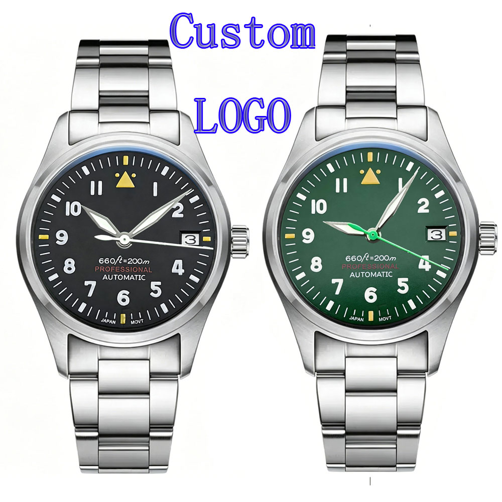 Stainless Bracelet Diver - Orologio da Polso Automatico Meccanico da