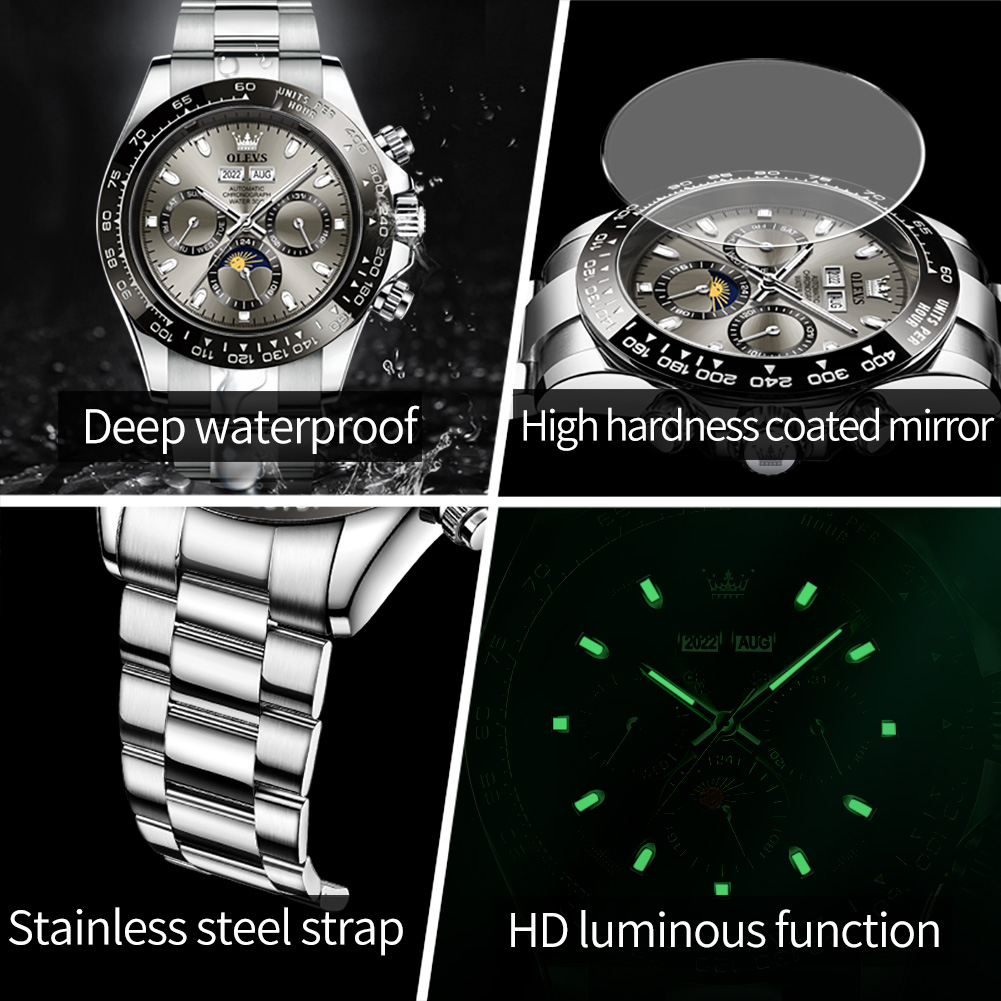 OLEVS 6654 Orologio da uomo di - Omega Watch Seamaster recensione e prezzo